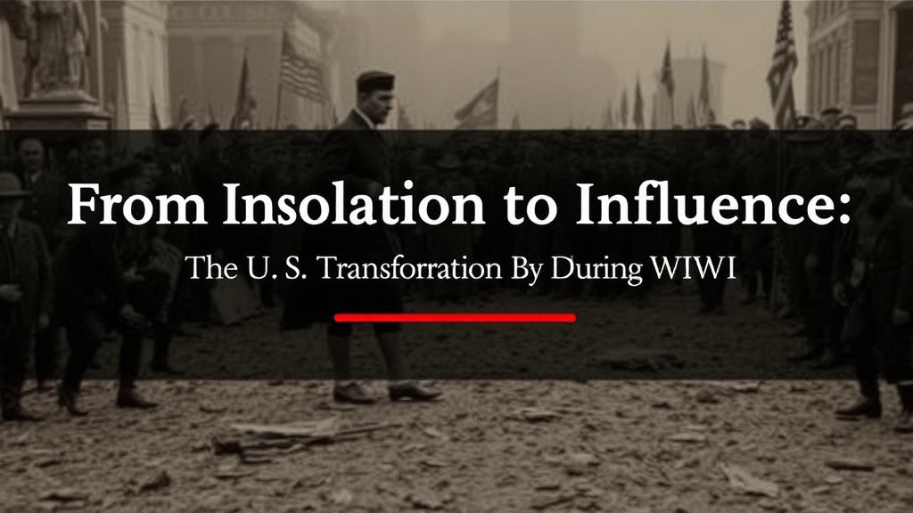 "From Isolation to Influence: The U.S. Transformation During WWI"