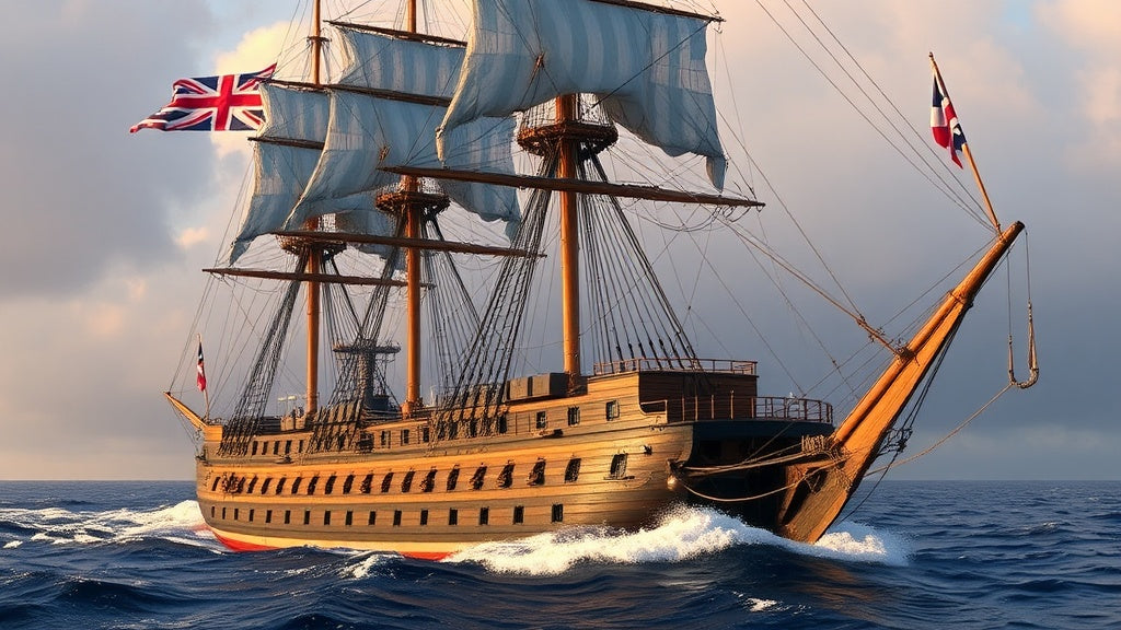"HMS Victory: Britain's Legendary Naval Warship of the Napoleonic Wars"