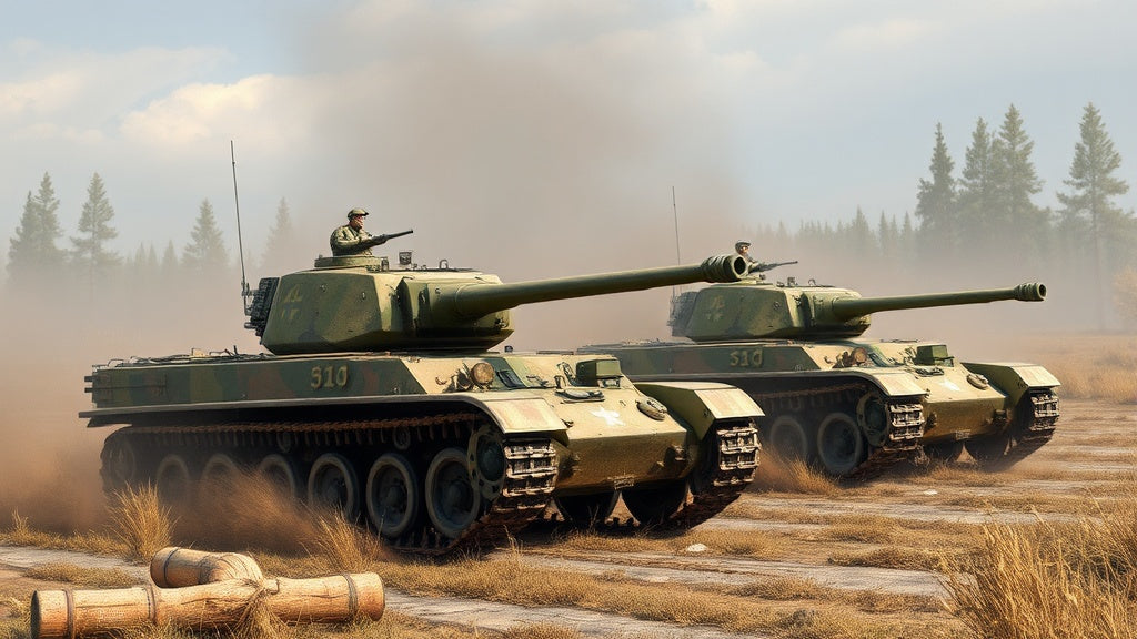"Tactical Analysis: Fictional WWII Tank Battles Between Soviet Red Army and German Armor"
