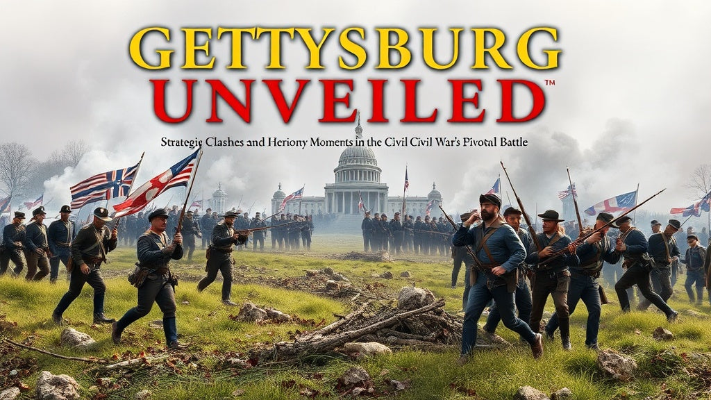 "Gettysburg Unveiled: Strategic Clashes and Heroic Moments in the Civil War's Pivotal Battle"