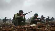 "1944 Battle Tactics: Comparing U.S. and German Infantry in WWII Squads"