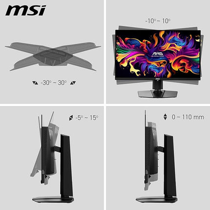 MSI MAG 321UP QD-OLED 31.5 Inch 4K UHD Gaming Monitor - 3840 x 2160 Quantum Dot OLED Panel, 165Hz / 0.03ms, 99% DCI-P3, ΔE≤2, DisplayHDR True Black 400 - DP 1.4a, HDMI 2.1(UHD@165Hz), USB Type-C - Unboxify