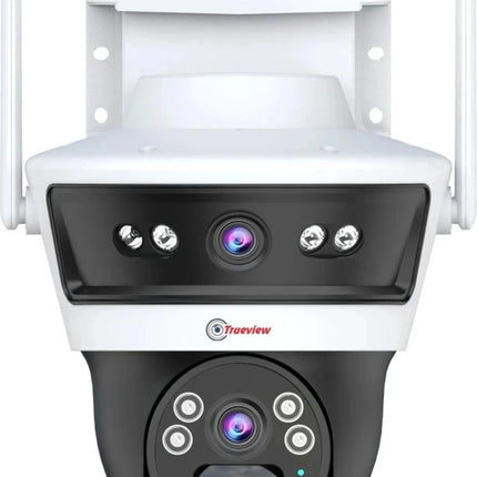 Trueview Smart 4G Linkage 2Mp+2Mp Pan-Tilt Zoom CCTV Camera, Outdoor Indoor Security Camera, Water Proof, 2 Way Talk, Cloud Storage, Motion Detect