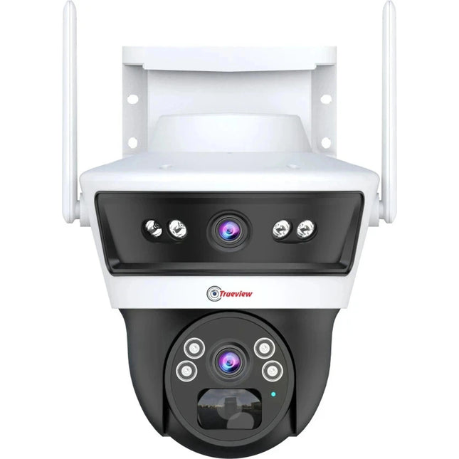 Trueview Smart 4G Linkage 2Mp+2Mp Pan-Tilt Zoom CCTV Camera, Outdoor Indoor Security Camera, Water Proof, 2 Way Talk, Cloud Storage, Motion Detect