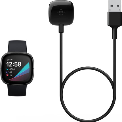 FITBIT Versa 3, Smartwatch (Pink Strap, Regular)