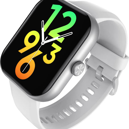 DIZO WATCH D PRO WITH CALLING,D1 CHIPSET,OS,1.85 INCH DISPLAY (Grey Strap, Regular)