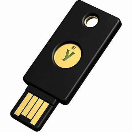 Yubico - Security Key NFC - Black - Two-Factor authentication (2FA) Security Key, Connect via USB-A or NFC, FIDO U2F/FIDO2 Certified