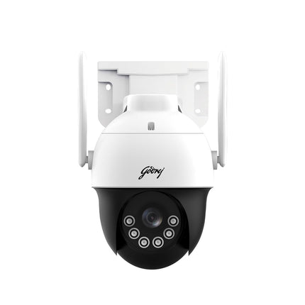 Godrej 3MP Smart Wifi Mini PT CCTV Camera | EVE Pro Wifi Mini PT | Night Vision | 360° View | AI Human Tracking | Motion Detection | Outdoor Camera | 2-Way Talk | 256GB SD Card Support | Alexa Support