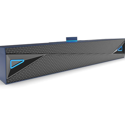 amazon basics X20R 20W Bluetooth Soundbar with 2000mAh Battery | 2X Bass | Up to 9hrs of Playback | Bluetooth 5.3, Aux in, USB, Micro TF Card Connectivity (Blue)
