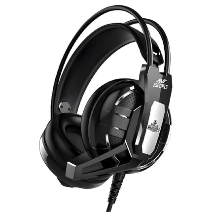 Ant Esports H520W Smartchoice Gaming Headset with Mic, Wired 3.5mm Over-Ear, 50mm Bass Drivers, Noise Isolating, Lightweight Comfort, Multi-Platform (PC/PS4/Xbox/Switch/Mobile), Black - Unboxify