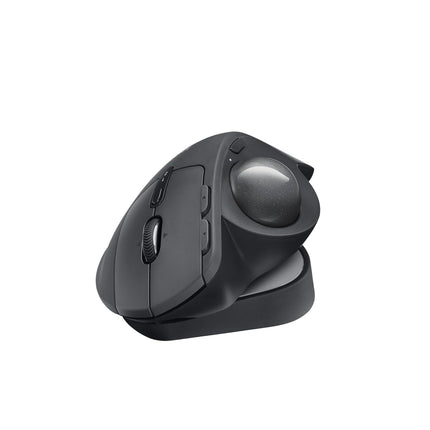 Logitech MX Ergo S Advanced Wireless Trackball Mouse with Free Adobe Subscription, USB-C Rechargeable Wireless Ergonomic Mouse with Bluetooth and Encrypted Dongle, 6 Programmable Buttons, for PC/Mac - Unboxify