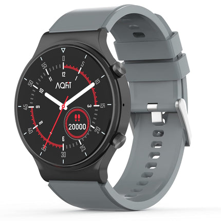 AQFIT W9 Bluetooth Calling Smartwatch 1.33" HD IPS Display, Fitness Tracker with SPO2, HeartRate, Multi Sports Mode, BT 5.0 for Men and Women (Grey)