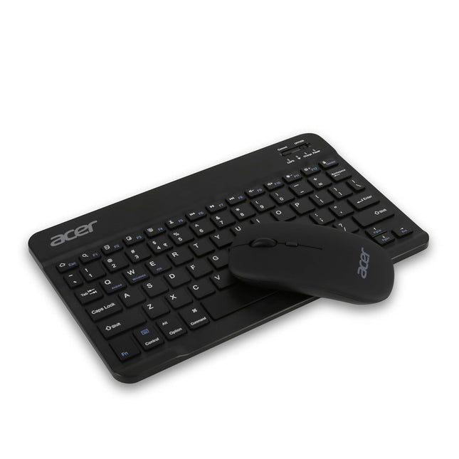 Acer Nano Pad Rechargeable Bluetooth Keyboard & Mouse Combo, 3 DPI Upto 1200 DPI, 78 Keys Anti Slip Back, Ultra Thin Design for Tablet, Laptop, Mobile, 10m Working Distance, Scissor Footed
