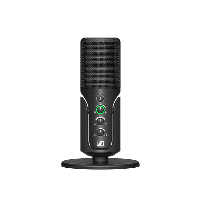 Sennheiser Profile USB Microphone with Table Stand | Plug & Play Design, for Podcasting & Streaming | Cardioid Condenser Capsule | 1.2m USB-C Cable Included | Black (700065)