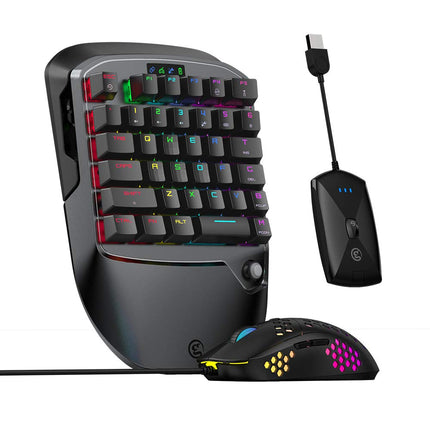 GameSir VX2 AimSwitch Gaming Keypad and Mouse Combo for Nintendo Switch Xbox Series X PS4 Xbox One Game Console, Wireless Controller Adapter with TTC Red Switch Keyboard for PUBG/Fortnite/COD