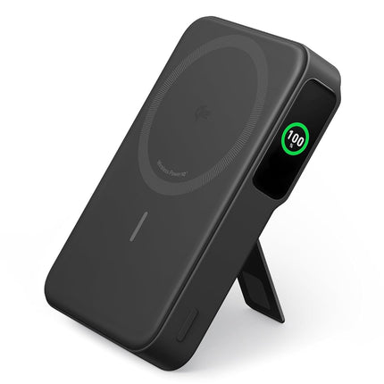 Anker MagGo Power Bank, Qi2 Certified 15W Ultra-Fast MagSafe-Compatible Portable Charger, 10,000mAh Battery Pack with Smart Display and Foldable Stand, For iPhone 15/14/13/12 Only