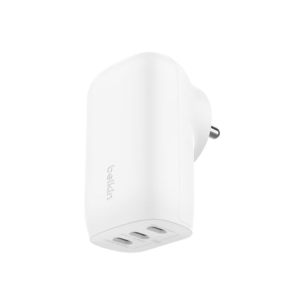 Belkin 67W (25W+20W+20W) 3-Port USB -C Wall Charger with PPS |Fast Charging Charger for iPhone 17, MacBook Pro, AirPods, Samsung Galaxy S25, Google Pixel 10, | 2 Years Warranty, White