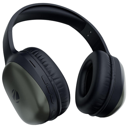 Zebronics Thunder Pro (2026 Upgrade) Wireless Headphones, BT v6.0, Up to 60h Playback, Dual Pairing, 40mm Drivers, ENC, Gaming Mode, Deep Bass, AUX & microSD, Rapid Charging (Olive Green)