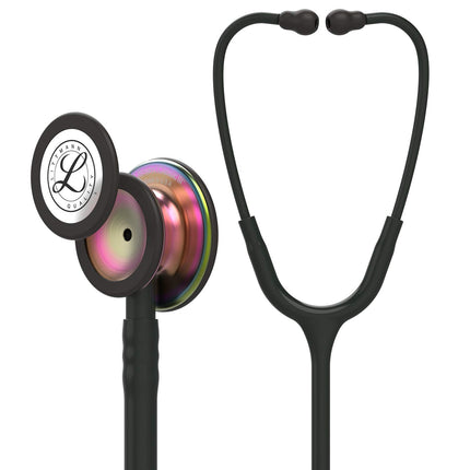 3M Littmann Classic III Monitoring Stethoscope, Rainbow-Finish Chestpiece, black stem and headset, Black Tube, 27 inch, 5870 (BRAND NEW/SEALED)