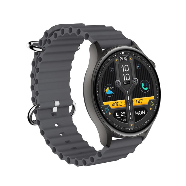 PLAYFIT Flaunt 2 1.43" AMOLED Round Display with Rotary Crown (Grey)