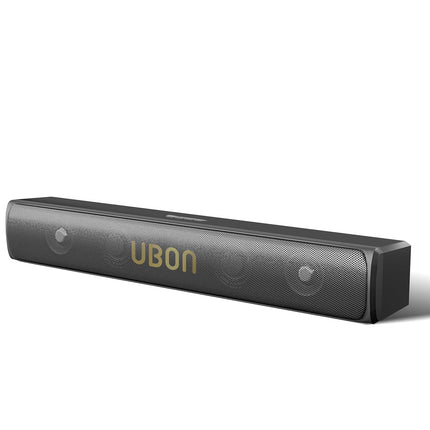 UBON Badshaah 20W BT Soundbar with 10 Hours Playtime | Bluetooth 5.3 & USB Connectivity | 2000 mAh Battery | 2X Bass (Black)