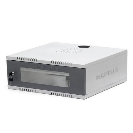 CP PLUS CCTV Compact CCTV/DVR/NVR Racks/Cabinet Box/Network Rack/Server Rack/CCTV Camera Box(350×350) with Acrylic Glass Door & Cable Entry – CRCA Steel Cabinet – CP-HA-RK3535VW-2U-TP