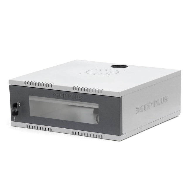CP PLUS CCTV Compact CCTV/DVR/NVR Racks/Cabinet Box/Network Rack/Server Rack/CCTV Camera Box(350×350) with Acrylic Glass Door & Cable Entry – CRCA Steel Cabinet – CP-HA-RK3535VW-2U-TP