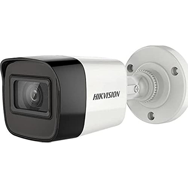 HIKVISION 2MP Outdoor Wired HD1080p with inbuilt Mic for Audio Recording DS-2CE16D0T-ITPFS + USEWELL BNC/DC, White