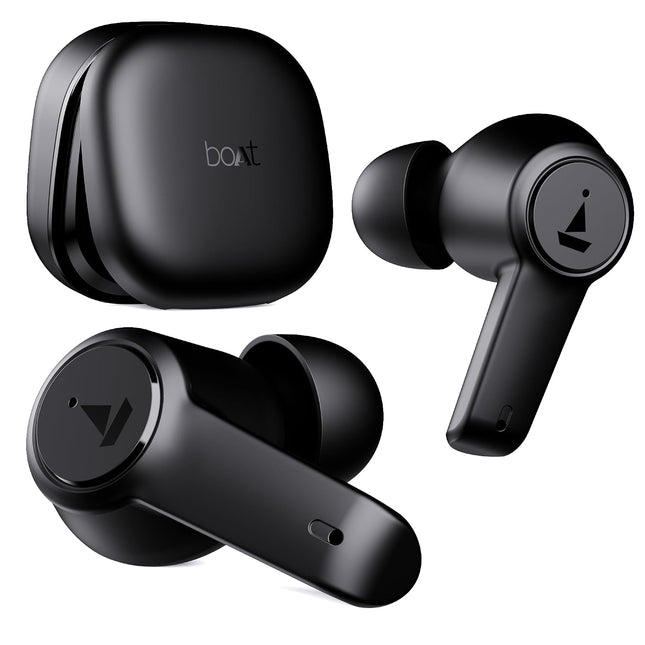 boAt Airdopes 413ANC True Wireless Earbuds with Active Noise Cancellation, 2 Mics ENx Tech, Signature Sound, Touch Gesture, 20 Hours Playback, ASAP Charge & Ambient Mode(Carbon Black)