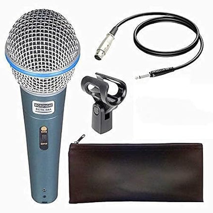 Hybite Beta-58A Dynamic Cardioid XLR Microphone, Pack of 1