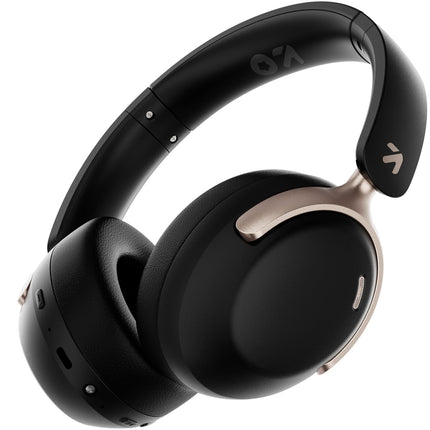 GOBOULT Soniq Over Ear Bluetooth Headphones with 70H Playtime, 40mm Bass Drivers, Zen™ ENC Mic, Type-C Fast Charging, Dual Pairing, AUX, Wireless Headphones (Black)