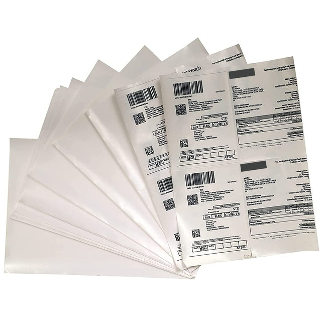 Securement Easyship Sticky Labels Matt (A4 Size Sheet with 4 Pre-Cut Labels Per Sheet) - to Print Easyship Order - Suitable for Any Printers (1000 Sheets)
