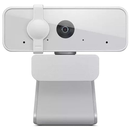 Lenovo 300 FHD Webcam with Full Stereo Dual Built-in Mics | FHD 1080P 2.1 Megapixel CMOS Camera with USB |Ultra-Wide 95° Lens, 4X Digital Zoom | 360 Rotation | Flexible Mount | Cloud Grey