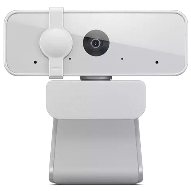 Lenovo 300 FHD Webcam with Full Stereo Dual Built-in Mics | FHD 1080P 2.1 Megapixel CMOS Camera with USB |Ultra-Wide 95° Lens, 4X Digital Zoom | 360 Rotation | Flexible Mount | Cloud Grey