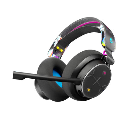 Skullcandy PLYR Wireless Over-Ear Gaming Headset with Mic- 50mm Drivers, Enhanced Sound Perception, AI Noise Cancelling, Dual Connectivity, 24Hr Battery, Xbox PlayStation PC Compatible – Black