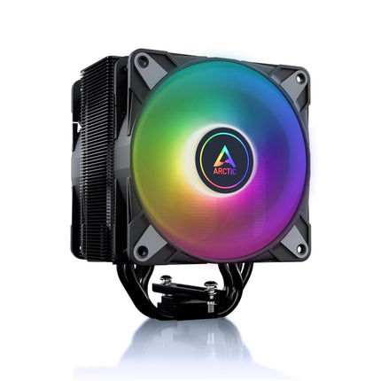 ARCTIC Freezer 36 A-RGB (Black)- CPU Cooler with Push-Pull, Two Pressure-optimised 120 mm P Fans and ARGB Lighting, Fluid Dynamic Bearing, 200–2000 RPM, 4 Heatpipes, incl. MX-6 Thermal Compound