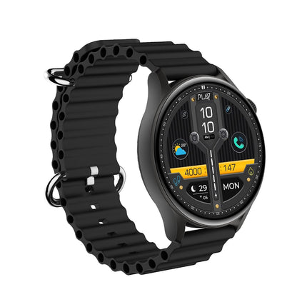 PLAYFIT Flaunt 2 1.43" AMOLED Round Display with Rotary Crown (Black)