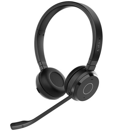 Jabra Evolve 65TE | USB-A MS Stereo | BTHEADSET+ BT DONGLE(PC),On Ear,Black - Unboxify
