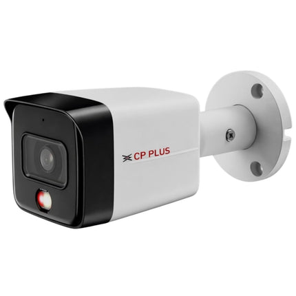 CP Plus CP-UNC-TA61L3C-LQ 6MP Dual Light Bullet Camera, IR Range of 30 Mtr., Warm Light Range of 30 Mtr, PoE, IP67, Support Built-in Mic, DWDR, Day/Night (ICR), Instastream, H.265, H.264, MJPEG