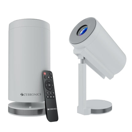 Zebronics Android 13 Smart LED Projector, 1080p Support, 2800 Lumens, 100" Screen Size, 90° Tiltable, Auto Keystone, OTT Apps (Netflix, Prime, Hotstar), BT v5.0, HDMI, Miracast, WiFi (PixaPlay 30)