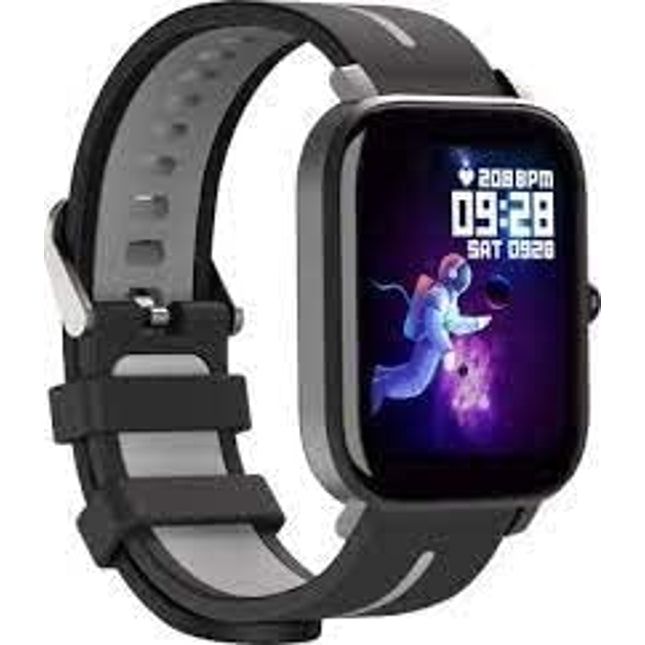 Wings Strive 200 with real SPO2 1.69 inch HD Display Smartwatch (Black Strap, Free)