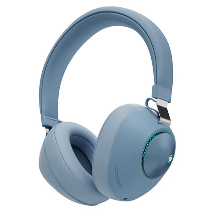 Zebronics Duke (2026 Upgrade) Wireless Headphone, BT v5.3, Upto 60 hrs Playback, 40mm Drivers, Deep Bass, ENC, Gaming Mode, Dual Pairing, LED Lights, Media/Volume Control, Call Function (Blue)