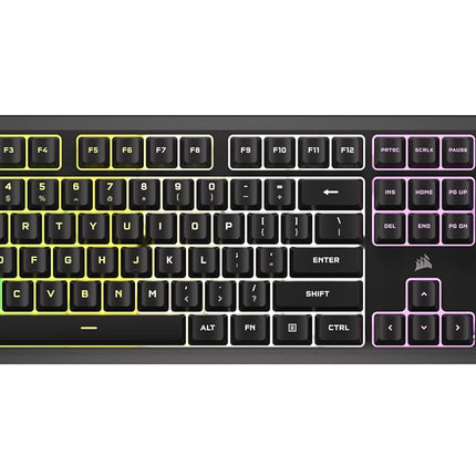 Corsair K55 CORE RGB Gaming Keyboard,Dynamic RGB Backlit Keys,Dust & Spill-Resistant,Six Customizable Macro Keys,Elgato Stream Deck Software Integration,Dedicated Media Keys