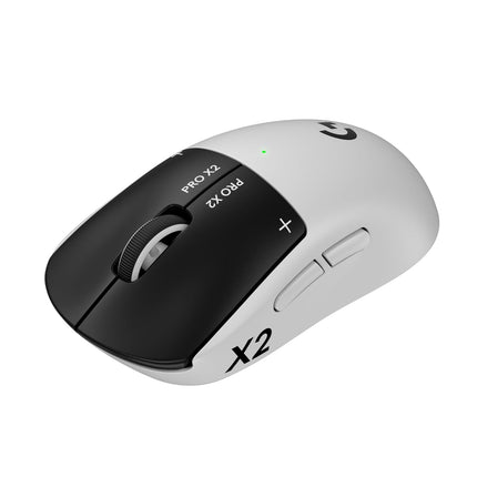 Logitech PRO X2 SUPERSTRIKE Lightspeed Wireless Gaming Mouse with The Fastest Click in the World, Ultra Lightweight (61 g), Customizable Click Haptics, USB-C Charging, for PC/Mac/Laptop - White