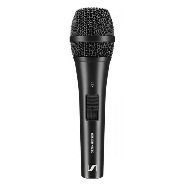 Sennheiser XS1 Dynamic Cardioid Vocal Microphone | Black | On/Off Switch | XLR Output | Includes Mic Clip & Protective Pouch | Ideal for Live Performances, Presentations & Rehearsals