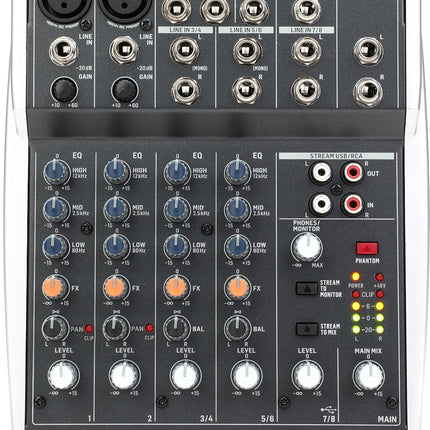 Behringer USB Mixer-Unpowered Analog Audio Mixer(XENYX 802S), Black - Unboxify