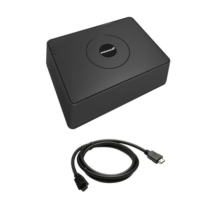 PRAMA 16 Channel H.265 2 MP DVR [PT-DR1A16G-K1] for Upto 2MP CCTV Cameras with USEWELL HDMI, Black