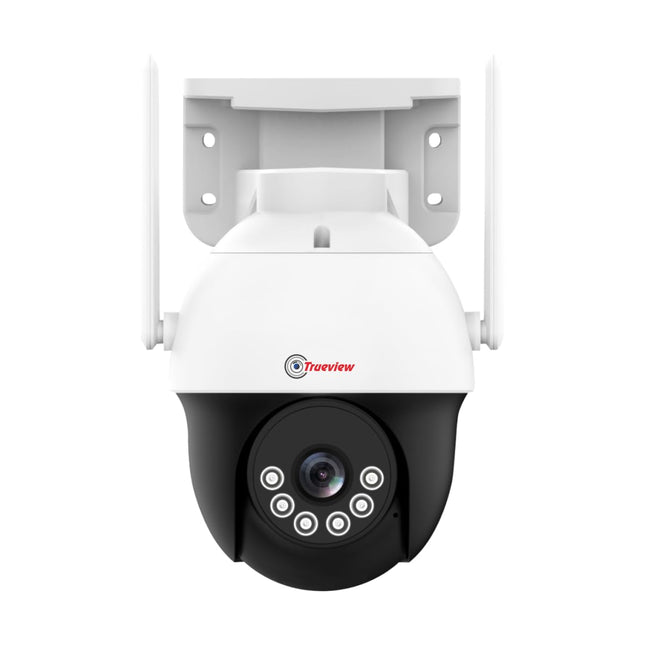 Trueview 3MP 4G Mini PT Security Camera with SIM Support | All-Time Color Vision | 360° Pan | Two-Way Audio | Human Detection | 256GB SD & Cloud | IP66 Waterproof | Alexa Compatible | STQC Certified