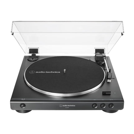 Audio-Technica AT-LP60X Fully Automatic Belt-Drive Turntable (Transparent Dust Cover Damage)
