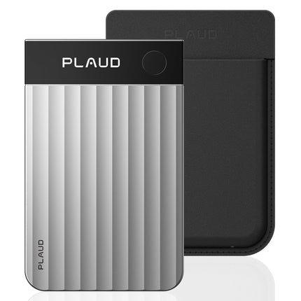 Plaud Note Pro AI Voice Recorder, AI Note Taker for in-Person/Online Meetings and Calls, Smart Transcription & Summarization, Clear Audio, Ultra-Slim Design, Secure Data, Case Included, Silver